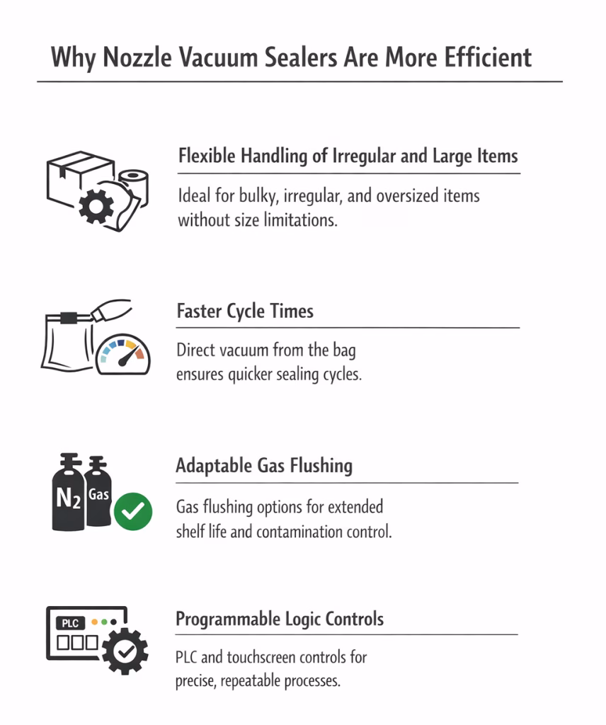 Why Nozzle Vacuum Sealers Are More Efficient